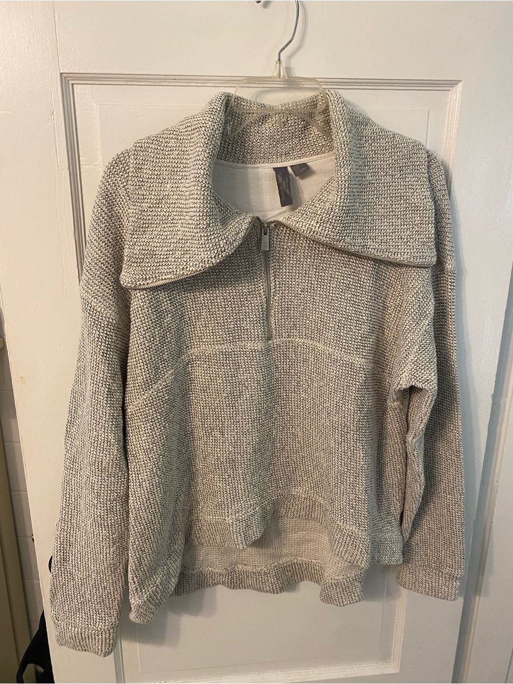 Sweaty Betty Cozy Knit Half-Zip Sweater Pullover with Funnel Neck